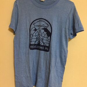 Williamson Lake BC Blue T-Shirt Size S